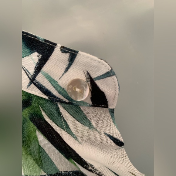 Jim Thompson Linen Boxy Midi Dress Bamboo Print. Size ?S? - Picture 3 of 16